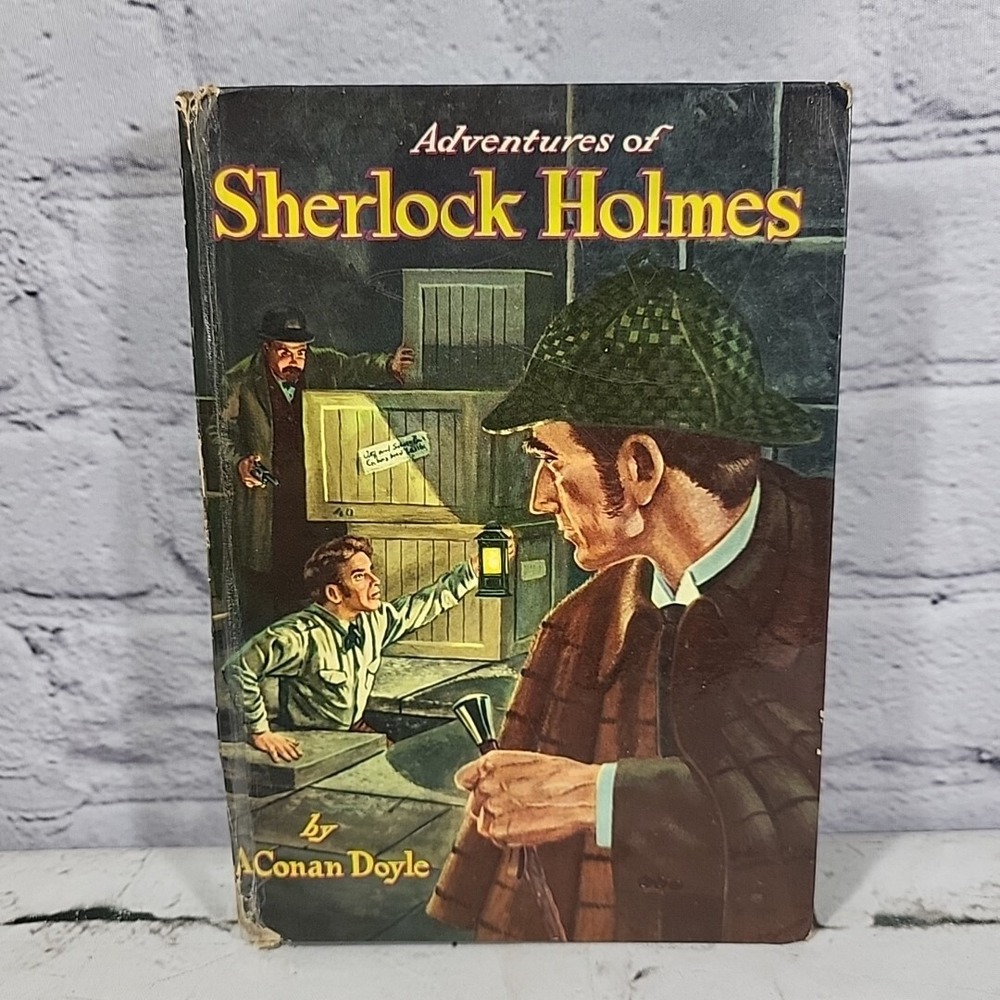 Adventures‎ of Sherlock Holmes A Conan Doyle Whitman HB Vintage 1955
